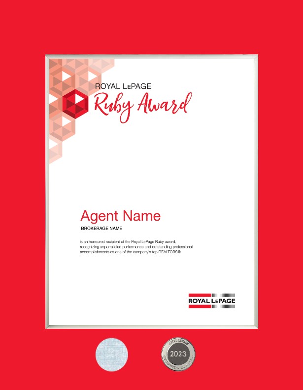 Refill - Royal LePage® Ruby™ Award Refill - Royal LePage® Ruby™ Award